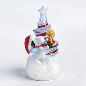 Roman Peanuts Snoopy Christmas Light Up Swirl Tree